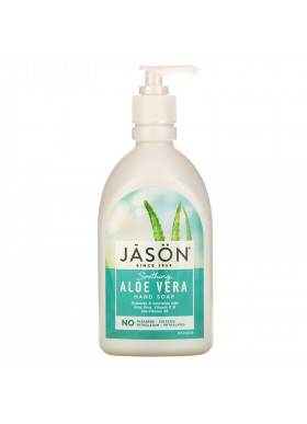 Jason Natural, Hand Soap, Soothing Aloe Vera, 16 fl oz (473 ml)