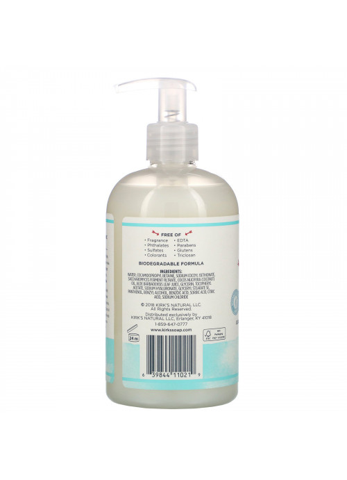 Kirk's, Odor Neutralizing Hand Wash,  Fragrance Free, 12 fl oz (355 ml)