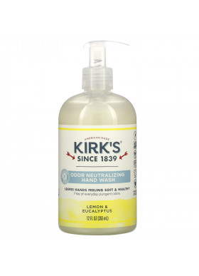 Kirk's, Odor Neutralizing Hand Wash, Lemon & Eucalyptus, 12 fl oz (355 ml)