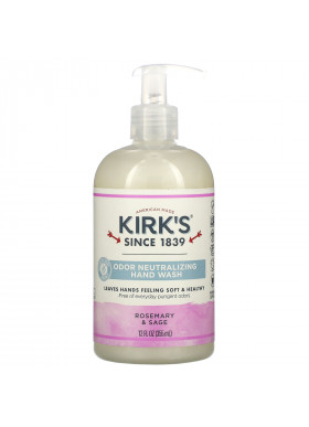 Kirk's, Odor Neutralizing Hand Wash, Rosemary & Sage, 12 fl oz (355 ml)