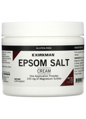 Kirkman Labs, Epsom Salt Cream, 4 oz (113 gm)