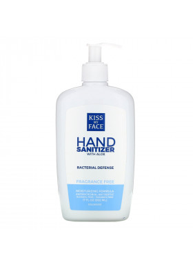 Kiss My Face, Hand Sanitizer with Aloe, Fragrance Free, 17 fl oz (502 ml)