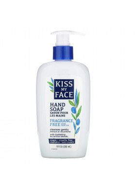 Kiss My Face, Hand Soap, Fragrance Free, 9 fl oz (266 ml)