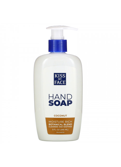 Kiss My Face, Moisturize Rich Hand Soap, Coconut, 9 fl oz (266 ml)
