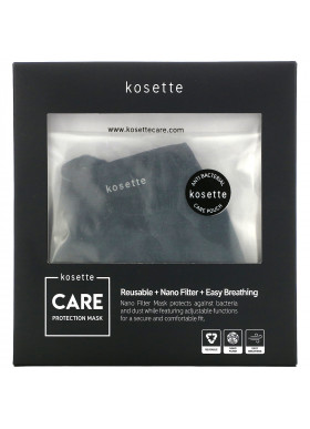 Kosette, Care Protection Reusable Nano Filter Mask, Large, 1 Mask