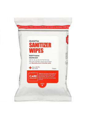 Kosette, Sanitizer Wipes, Alcohol-Free, 20 Wipes