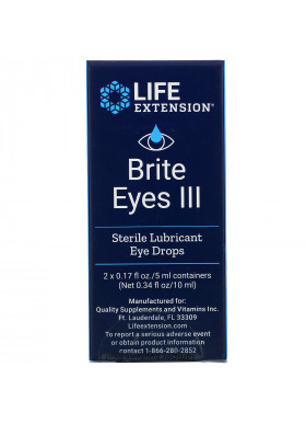 Life Extension, Brite Eyes III, 2 Vials, 0.17 fl oz. (5 ml) Each