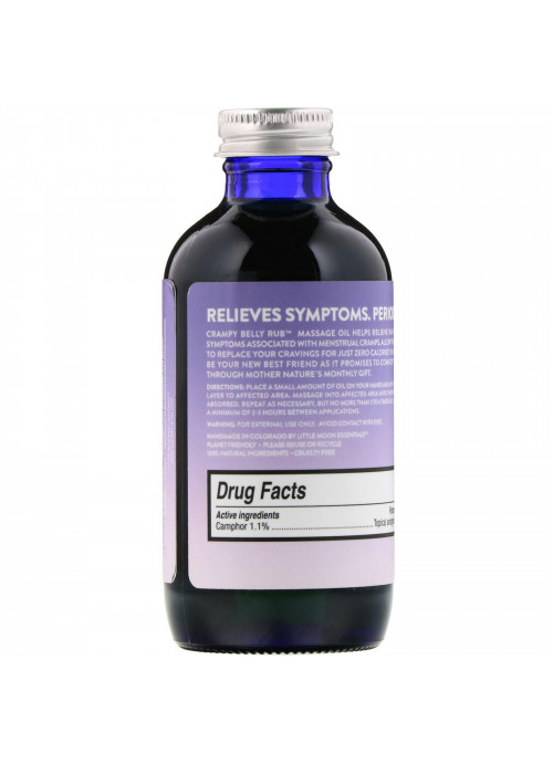 Little Moon Essentials, Crampy Belly Rub, Massage Oil, 4 oz (118 ml)