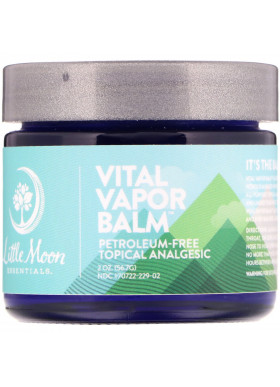 Little Moon Essentials, Vital Vapor Balm, Petroleum-Free Topical Analgesic, 2 oz (56.7 g)