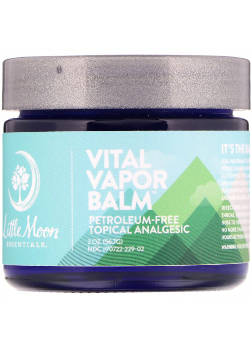 Little Moon Essentials, Vital Vapor Balm, Petroleum-Free Topical Analgesic, 2 oz (56.7 g)