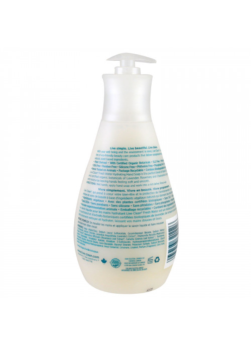 Live Clean, Hydrating Liquid Hand Soap, Fresh Water, 17 fl oz (500 ml)
