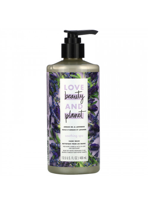 Love Beauty and Planet, Soothing Spa Hand Wash, Argan Oil & Lavender, 13.5 fl oz (400 ml)