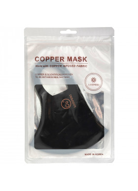 Lozperi, Copper Mask, Adult, Black, 1 Mask