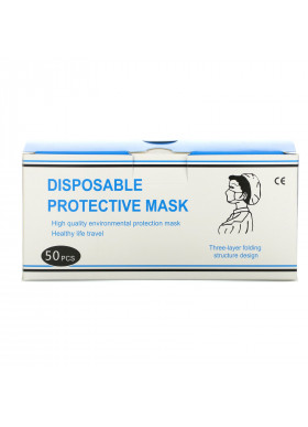 Luseta Beauty, Disposable Protection Face Mask, 50 Pack