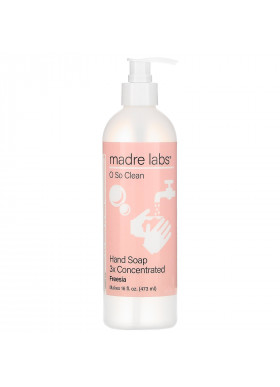 Madre Labs, Hand Soap, 3x Concentrate, Freesia, 1 Pouch, 4 oz (118 ml)