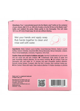 Madre Labs, Hand Soap, 3x Concentrate, Freesia, 6 Pouches, 4 fl oz (118 ml) Each
