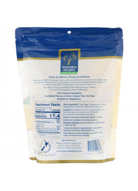 Manuka Health, Manuka Honey Lozenges, MGO 400+, Lemon, 58 Lozenges