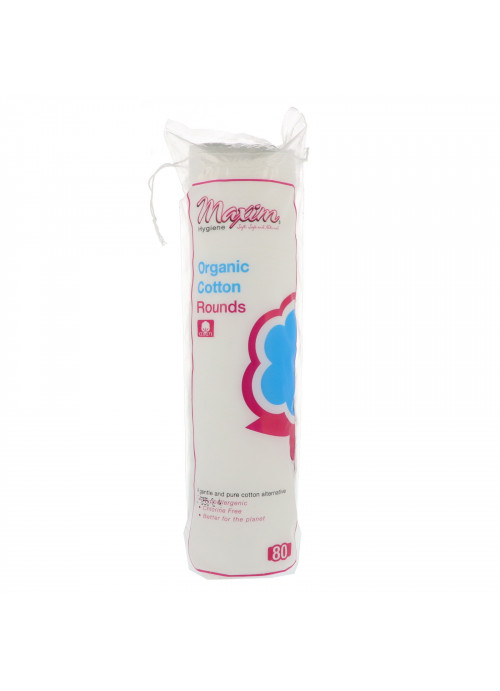 Maxim Hygiene Products, Organic Cotton Rounds, 80 Count