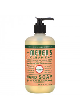 Mrs. Meyers Clean Day, Hand Soap, Geranium Scent, 12.5 fl oz (370 ml)