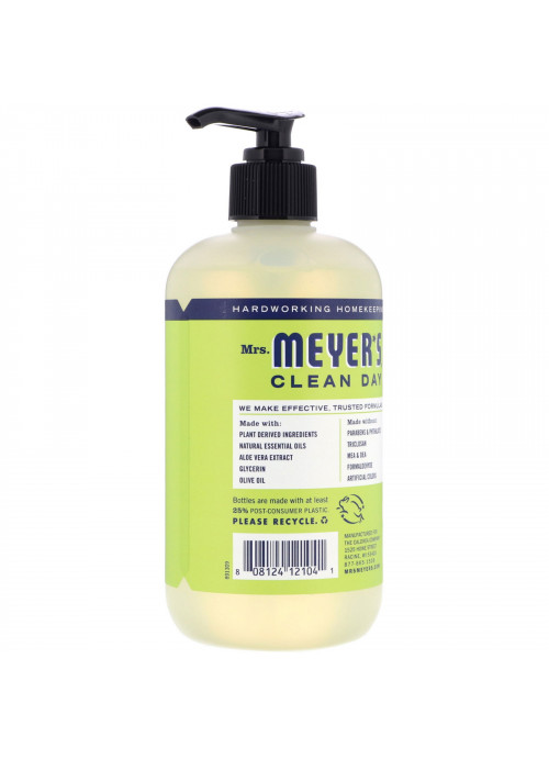Mrs. Meyers Clean Day, Hand Soap, Lemon Verbena Scent, 12.5 fl oz (370 ml)