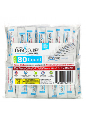 Nasopure, Nasal Wash, Value Refill Kit, 80 Count