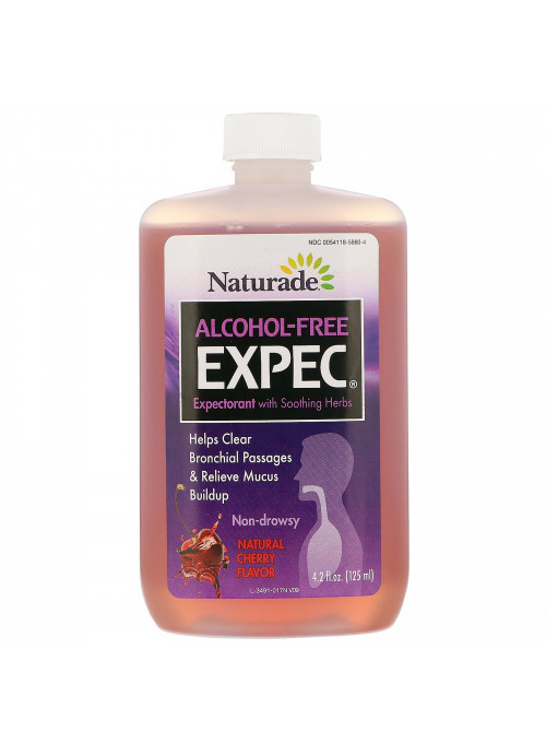 Naturade, Alcohol Free EXPEC, Herbal Expectorant, Natural Cherry Flavor, 4.2 fl oz (125 ml)