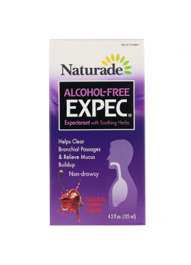 Naturade, Alcohol Free EXPEC, Herbal Expectorant, Natural Cherry Flavor, 4.2 fl oz (125 ml)