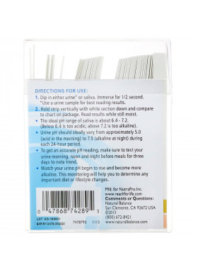 Natural Balance, AlkaMax, Alkaline Booster pH Test Strips, 100 Test Strips
