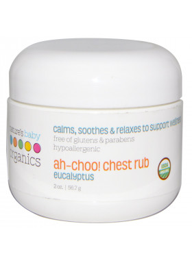 Nature's Baby Organics, Ah-Choo! Chest Rub, Eucalyptus, 2 oz (56.7 g)