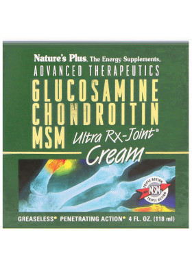 Nature's Plus, Advanced Therapeutics, Glucosamine Chondroitin MSM Ultra Rx-Joint Cream, 4 fl oz (118 ml)