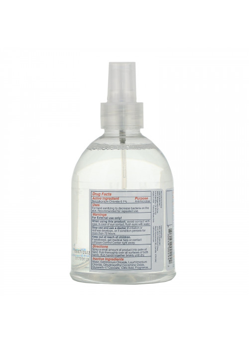 Nellie's, Hand Sanitizer, Alcohol Free, Eucalyptus, 12 oz (355ml)