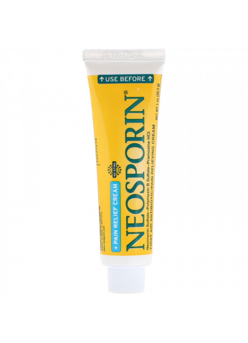 Neosporin, Dual Action Cream, Pain Relief Cream, 1 oz (28.3 g)