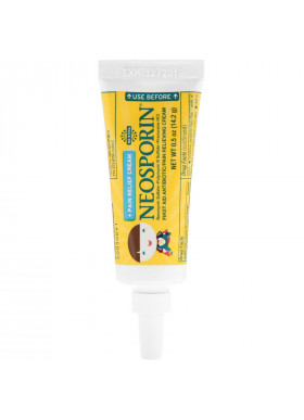 Neosporin, Dual Action Cream, Pain Relief Cream, For Kids Ages 2 +, 0.5 oz (14.2 g)