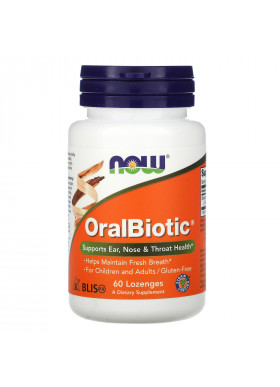 Now Foods, OralBiotic, 60 Lozenges