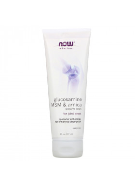 Now Foods, Solutions, Glucosamine, MSM & Arnica, Liposome Lotion, 8 fl oz (237 ml)