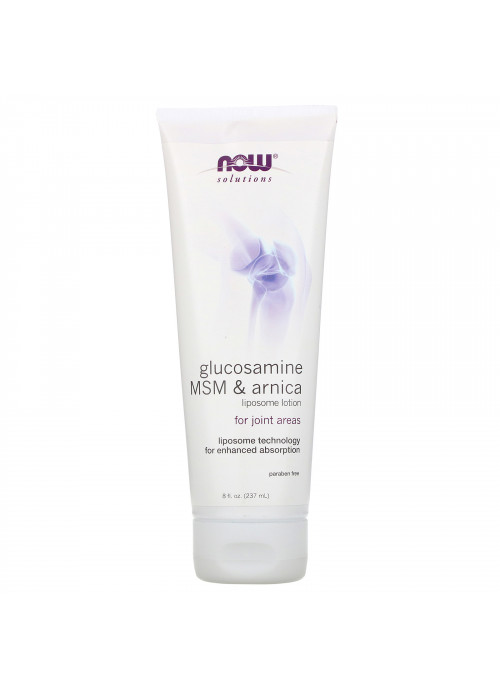 Now Foods, Solutions, Glucosamine, MSM & Arnica, Liposome Lotion, 8 fl oz (237 ml)