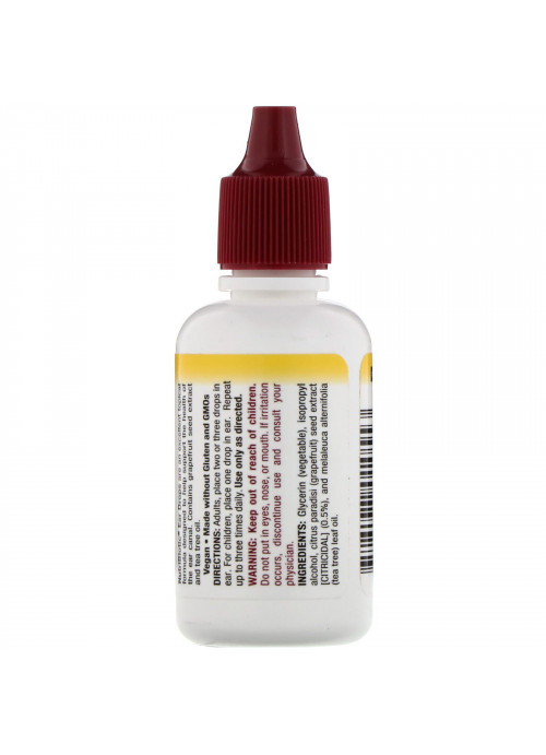 NutriBiotic, Ear Drops with Grapefruit Seed Extract plus Tea Tree Oil, 1 fl oz (30 ml)