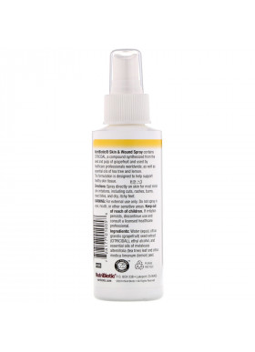 NutriBiotic, Skin & Wound Spray with Grapefruit Seed Extract, 4 fl oz (118 ml)