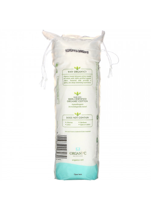 Organyc, Organic Cotton Rounds, 70 Pieces
