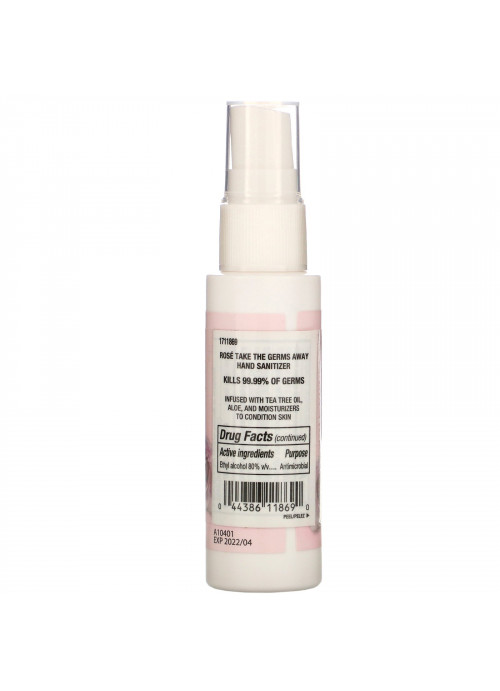 Physicians Formula, Rose Take the Germs Away, Hand Sanitizer, 0.87 fl oz (26 ml)