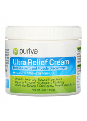 Puriya, Ultra Relief Cream, 4 oz (113 g)