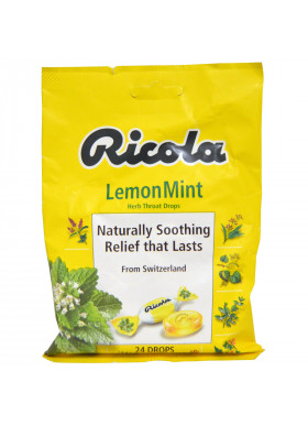 Ricola, Herb Throat Drops, Lemon Mint, 24 Drops