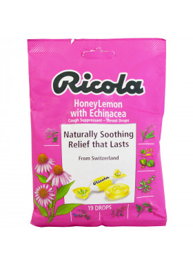Ricola, HoneyLemon with Echinacea Cough Suppressant, 19 Drops