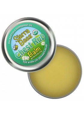 Sierra Bees, Chest Rub Balm, Eucalyptus & Peppermint, 0.6 oz (17 g)
