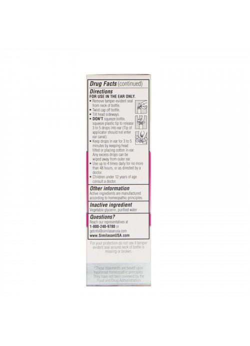 Similasan, Ear Ringing Remedy, Ear Drops, 10 ml (0.33 fl oz)