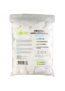 Sky Organics, Organic Jumbo Cotton Balls, 60 Count