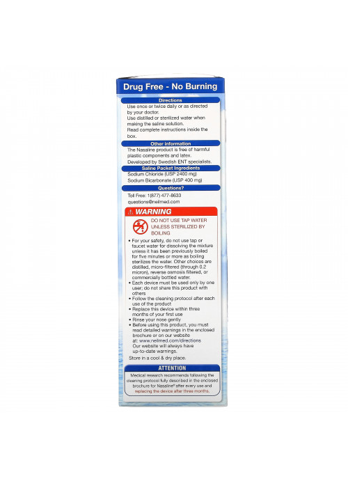 Squip, Nasaline, Nasal Rinsing System, 1 Kit