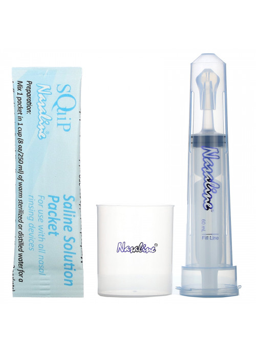 Squip, Nasaline, Nasal Rinsing System, 1 Kit