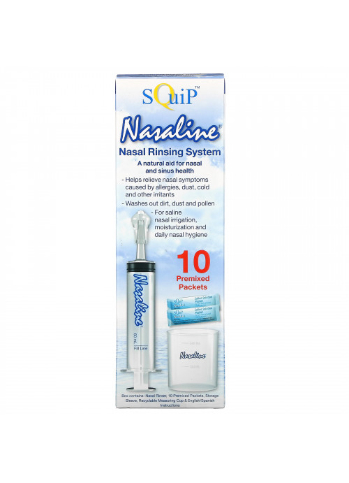 Squip, Nasaline, Nasal Rinsing System, 1 Kit