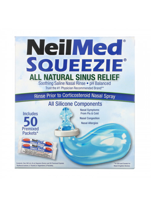 Squip, NeilMed Squeezie, All Natural Sinus Relief, 1 Kit